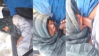 Sexy Paki Wife Blowjob and Boobs pressing In Car