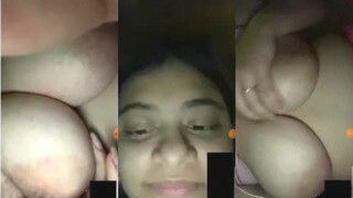 Girl Play With Her Big Boobs